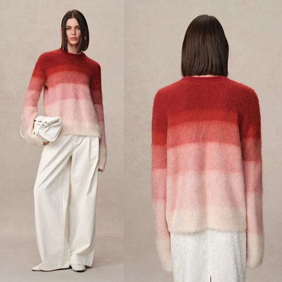 Stefania Bosio with FabriqueCherry Ombré Sweater in Baby Alpaca Blend M